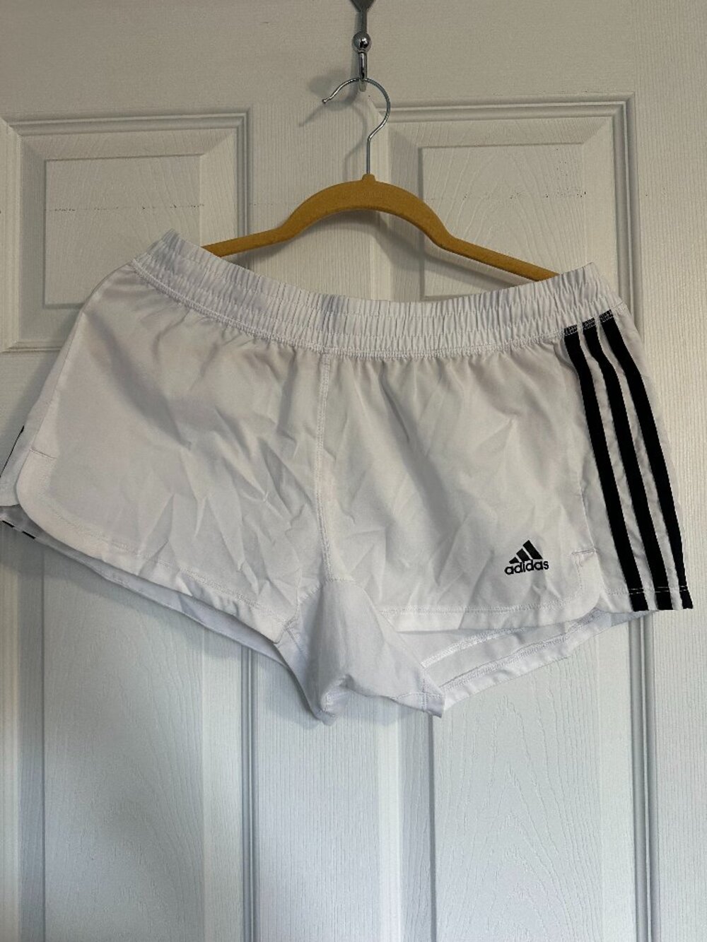Adidas White Mini Shorts